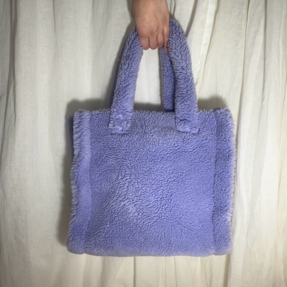 Stand Studio Medium Purple Lilac Lolita Teddy Tote Bag
